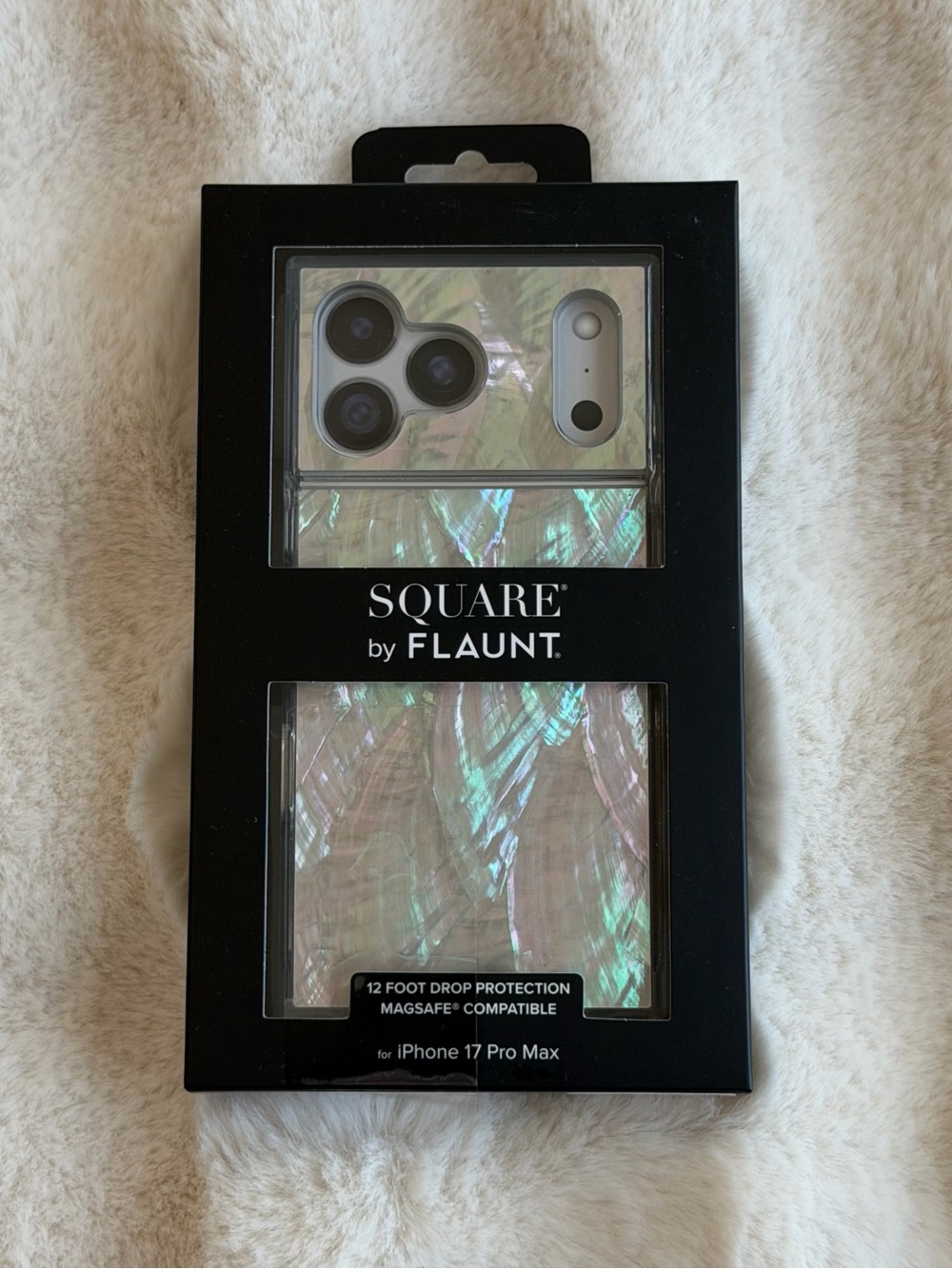 🆕 Flaunt Square | iPhone 17 Pro Max Mother of Pearl Case!